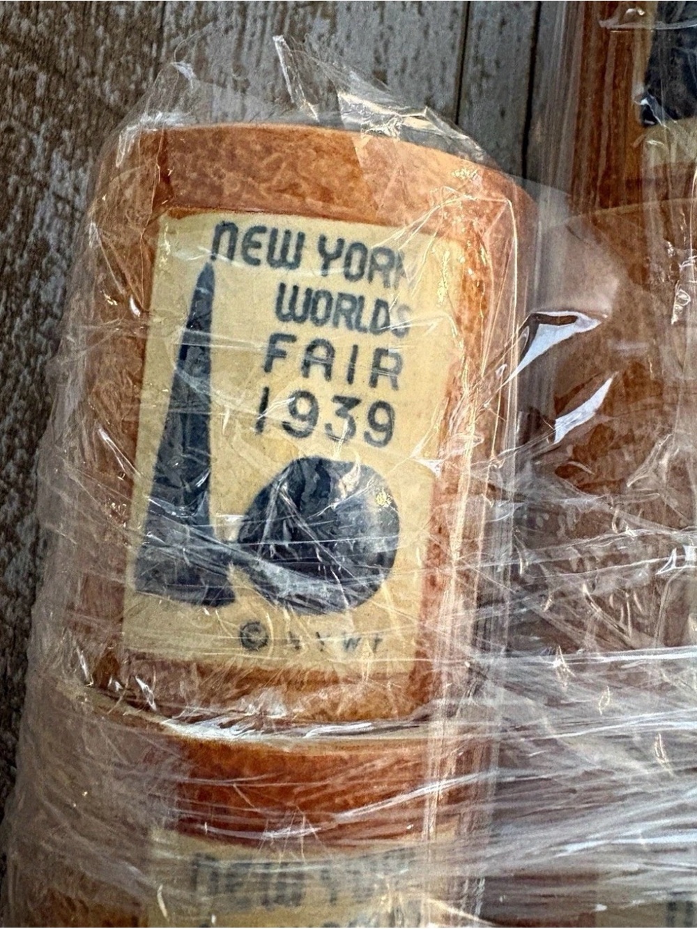1939 New York World's Fair Vintage Ceramic Cup